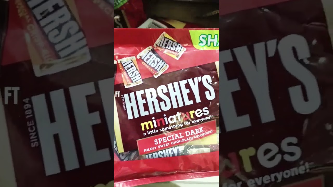 Hershey's Miniatures Special Dark Chocolate 🍫#shorts #chocolate #foodandtrip
