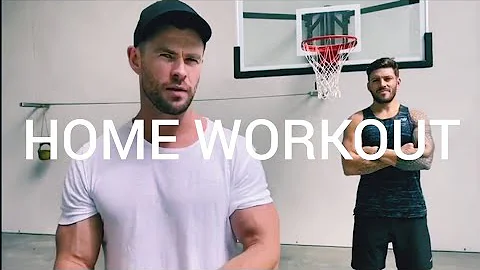 Chris Hemsworth's Home Workout With His Trainer Lu...