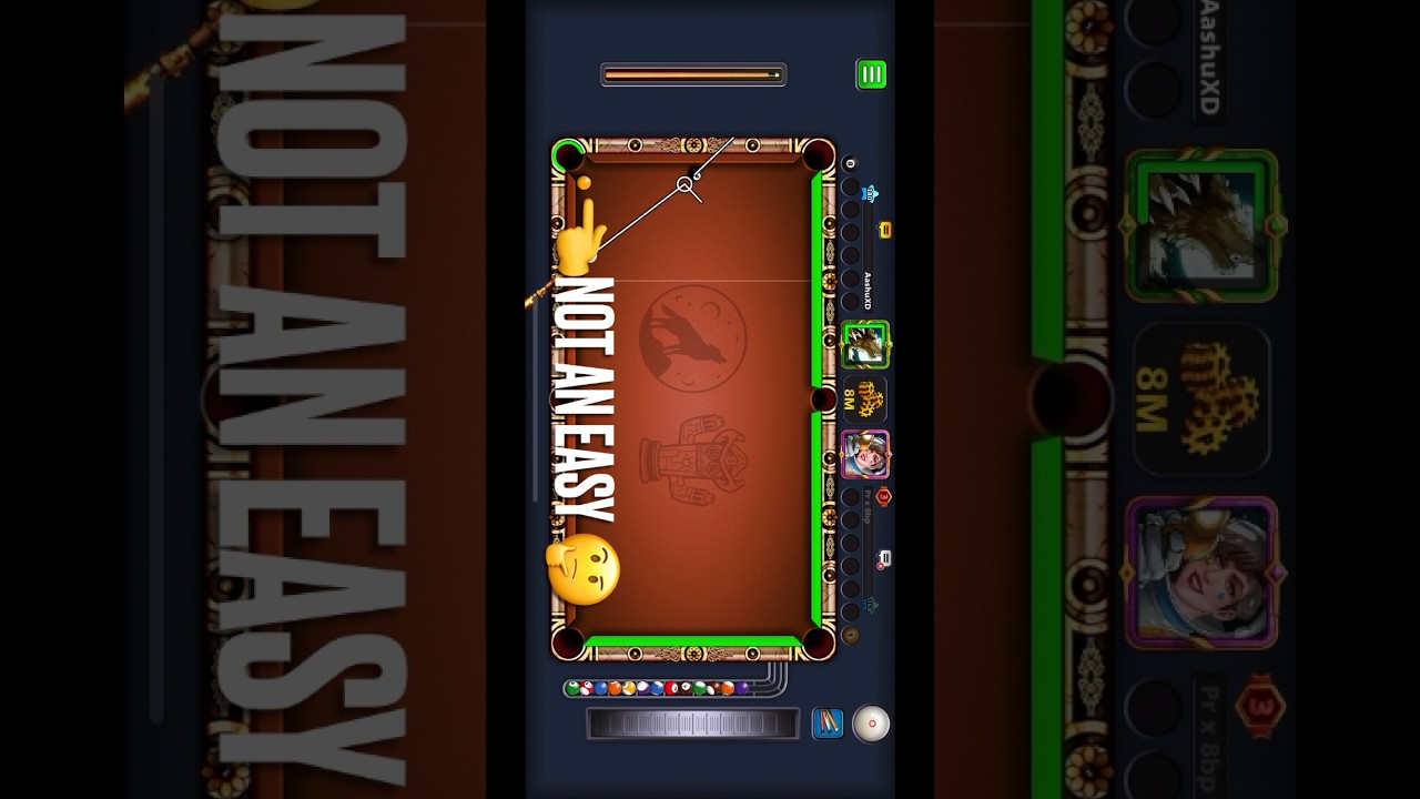 This does not even look easy Trickshot 😍| 8 Ball Pool