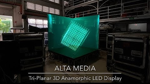 [ALTA MEDIA] TRI-PLANAR 3D ANAMORPHIC LED DISPLAY (POC) #3d #contentcreator #led #screen