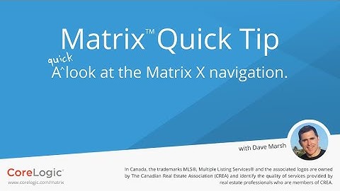 Matrix Quick Tip - Navigation Menu