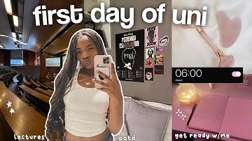 FIRST DAY OF UNIVERSITY VLOG 2025📎 | lectures, grwm, friends & being productive 