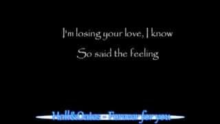 Hall & Oates - Forever for you + Lyrics on screen chords