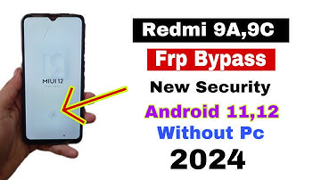 Redmi 9a/9t/9i/9c FRP Bypass Without Pc New Security | Redmi (MIUI 12.5) Remove Google Account 2024