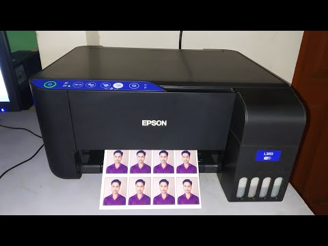 Passport size photo print in epson L3151