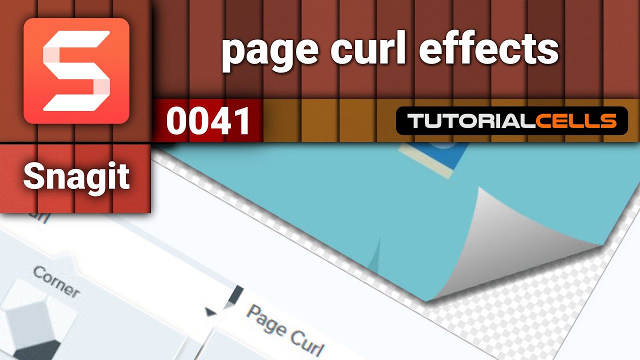 Page Curl Effect Using Python 0041. page curl effect in snagit - YouTube