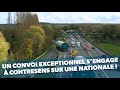 Un convoi exceptionnel sengage  contresens sur une nationale 