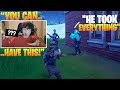 Kid LOST Everything, So I Changed His Life... (Fortnite)