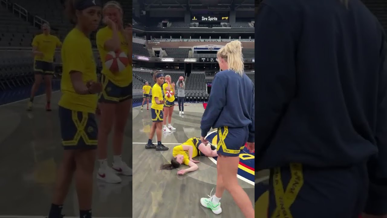 Sophie Cunningham Damiris Dantas Both Knock Down Halfcourt Shots After Practice Today 