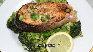 SALMON AND BROCCOLI, BEST RECEIPE #food #airfryer #receipe