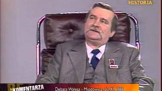 Debata Wałęsa-Miodowicz(30.11.1988) cz.1