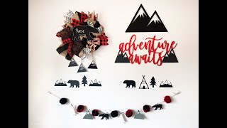 Lumberjack Baby Bear nursery and Baby Shower Decorations