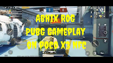 PUBG Gameplay MIUI AbhiX ROG Edition 21.8.18 on Xiaomi Poco X3 NFC
