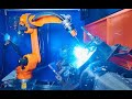 Robot welding with particle simulation  robodk