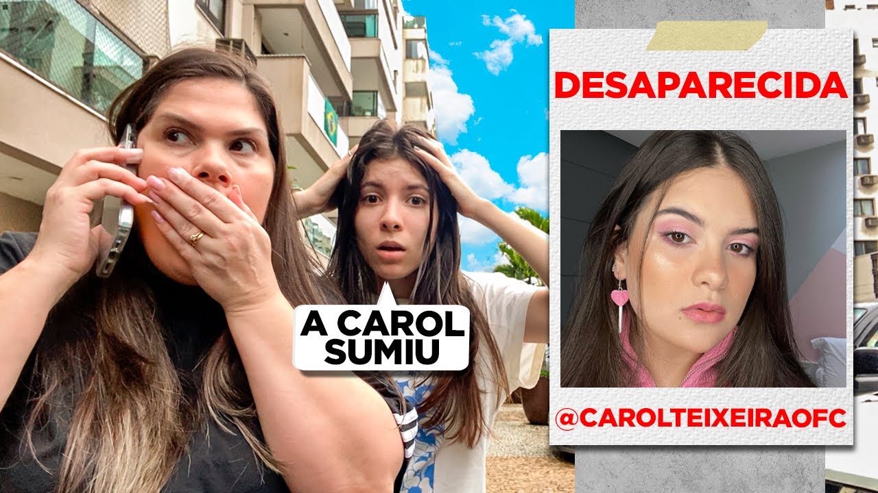 ALGUÉM LEVOU A CAROL  * ESSE VÍDEO ACABOU MUITO MAL 😭