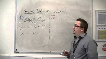 AQA Further Pure 1 (FP1) 4.03a General Solution of cos(x)=k in Degrees & Radians