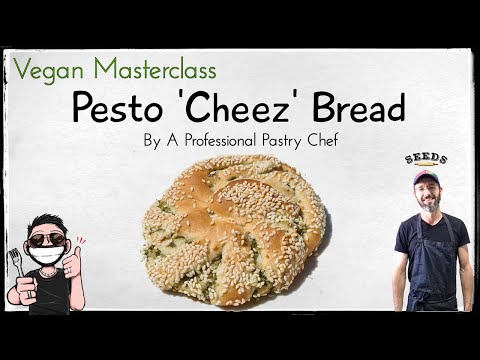 MASTERCLASS│Vegan Pesto Cheese Bread (How To Make) #VeganBaking
