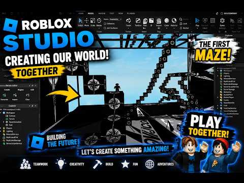 THE FIRST MAZE IN ROBLOX STUDIO! 😱