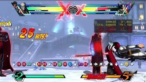Umvc3 - Meterless kill on Thor 2(raw Helm Breaker start, XF1, no TAC) ~ Vergil/Doom/Strider