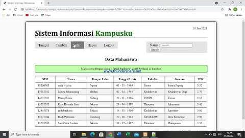 Pemrograman web tugas akhir