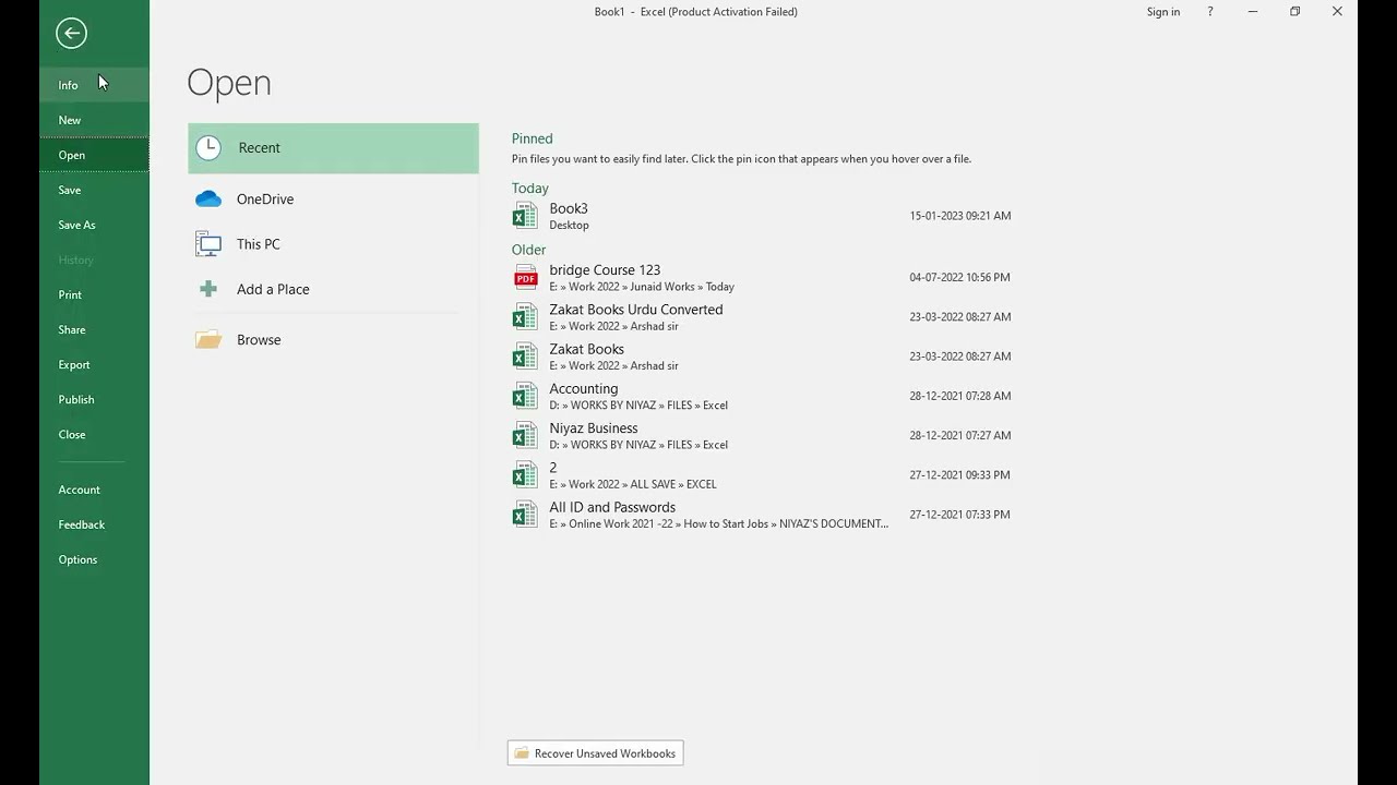 Excel में New File और Password कैसे लगाएं | Excel Tips & Tricks
