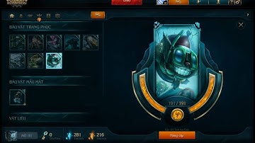 Mở 22 rương hextech và kết quả may mằn khi ra được nhìu trang phục đắt tiền.