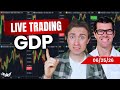 LIVE Trading GDP Gold, Nasdaq, Forex | A1 Trading Show