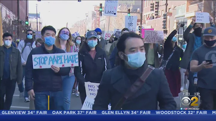 Protesters March In Chicago Over Violence Against People Of Asian Descent