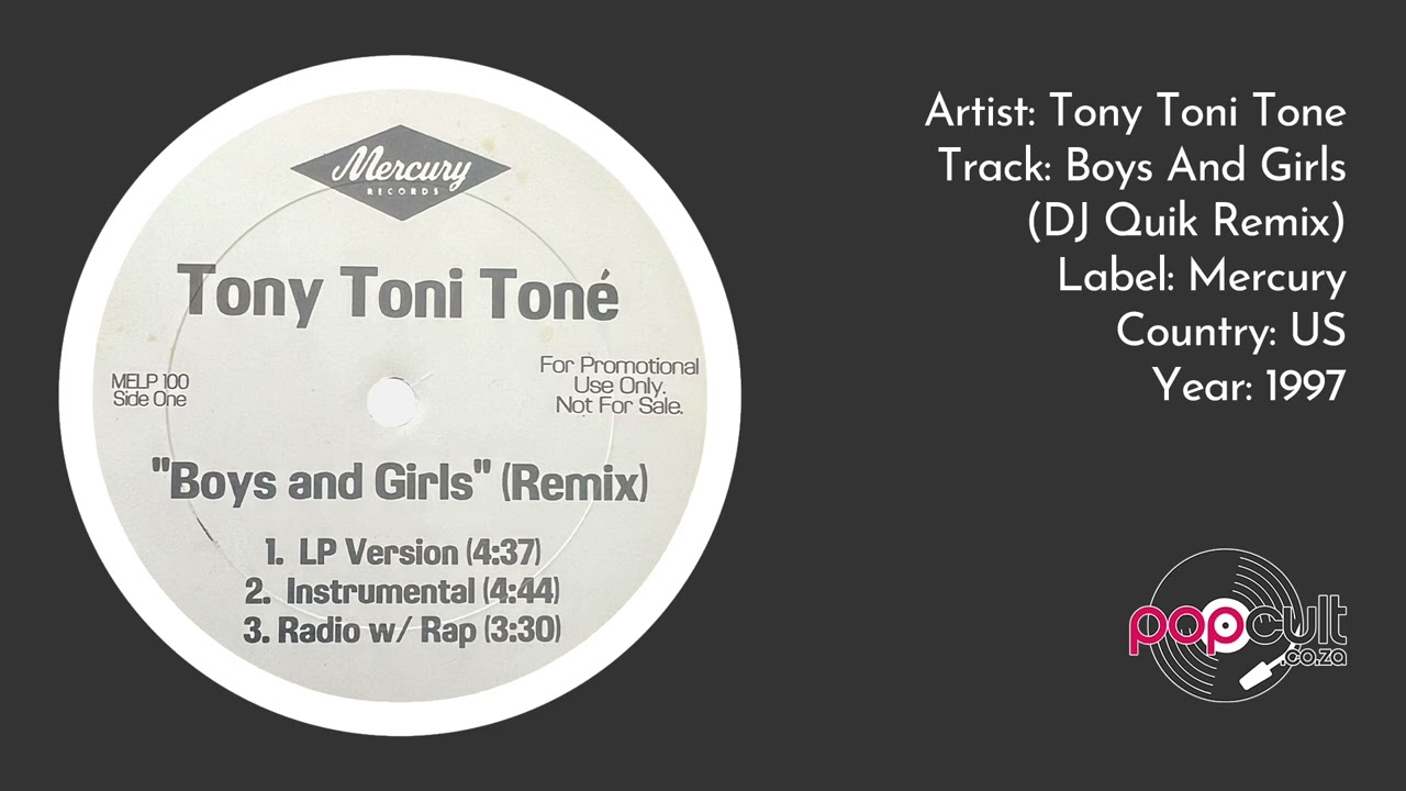 Tony Toni Tone - Boys And Girls (DJ Quik Remix) - YouTube