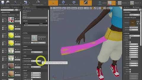 Cloth simulation on clothes in Unreal Engine 4