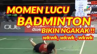 Momen Lucu Pemain Badminton Bikin Ngakak  Part 1