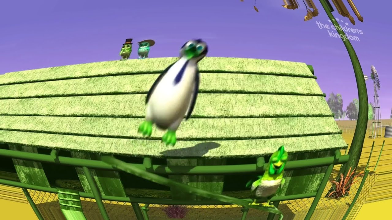 Rooster knocked down the Penguin//Sponsored by Gamavision Csupo effects