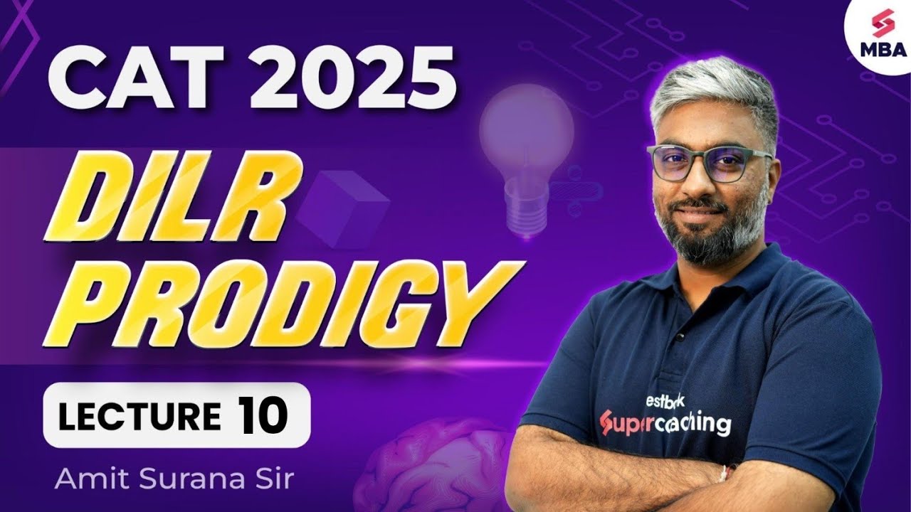 CAT 2025 Preparation | Master CAT 2025 DILR Preparation with Amit ...