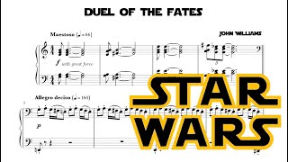 Duel of the Fates for piano - Star Wars The Phantom Menace