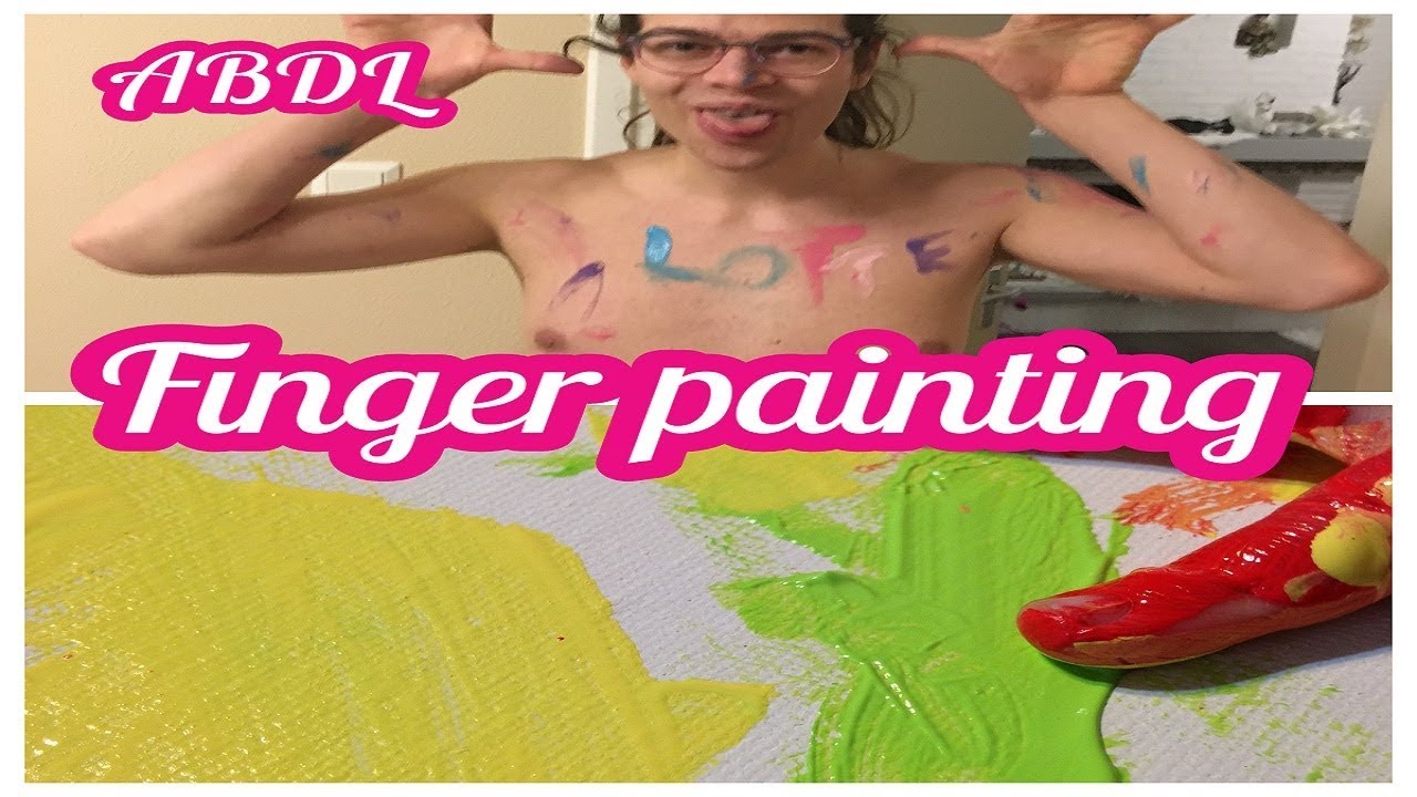 ABDL Fingerpainting with a friend