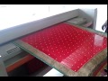 sari roll polishing and starch machine