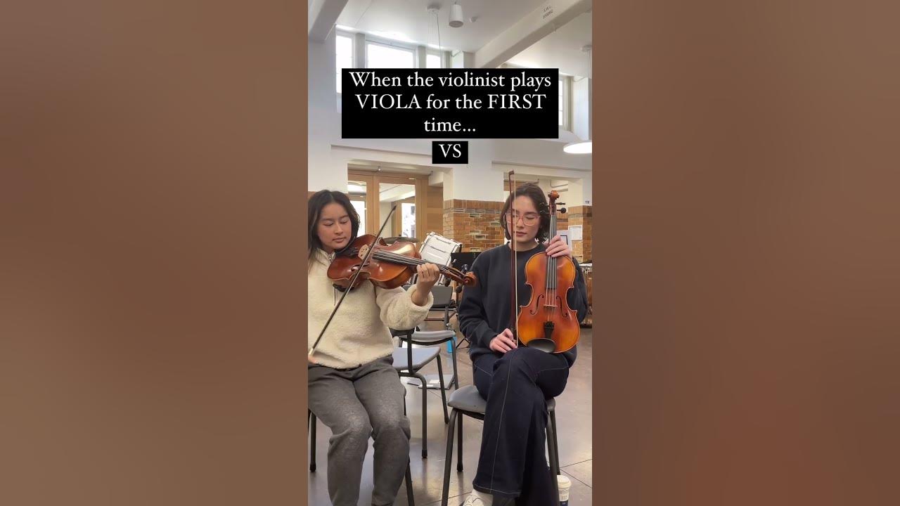 VIOLINIST PLAYS VIOLA FOR THE FIRST TIME...#shorts
