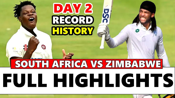 South Africa vs Zimbabwe 1st Test Day 2 Full Match Highlights 2025 | Sa vs Zim test highlights