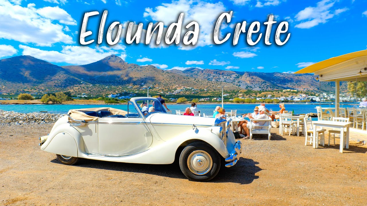 walking tour 4K from Elounda to Plaka, Greece 2022