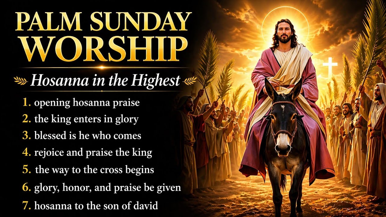 Palm Sunday Worship Songs 🌿 Hosanna in the Highest | Holy Week Praise ...