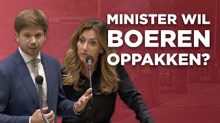 VVD-minister WITHEET na vragen Van Meijeren over boerenprotesten