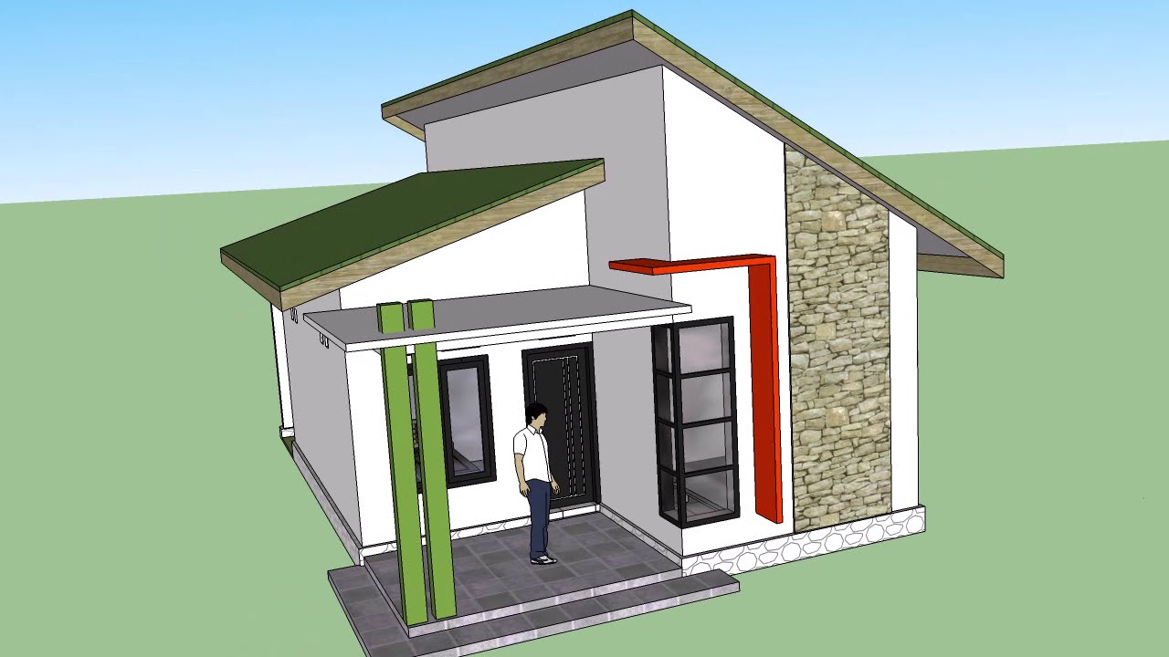 Desain Rumah Minimalis 10 x 6 m, Atap Minimalis