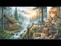 Vacationing in a Log Cabin Near the River | Forest ASMR | Ghibli Inspired Ambience