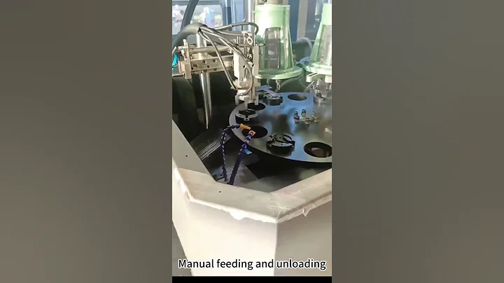 Rotary table drilling and tapping machine - automatic loading and unloading