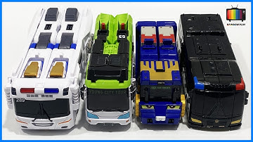 [대집합] 메탈카드봇s 헬로카봇 또봇 파워레인저 블루캅 트리니티 케이캅스 빅보스 엔진킹 버스팀 변신 합체 모음 Hello Carbot Bus Robot Combine