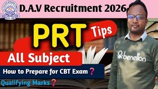 D.a.v Recruitment 2026Prtprimary Teacherhow To Prepare? Tips Qualifying Marks