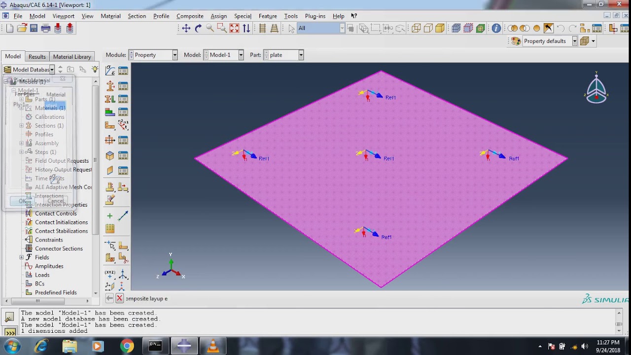 natural frequency of laminated composite plate in abaqus YouTube