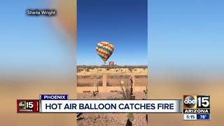 Video captures hot air balloon crash in Phoenix