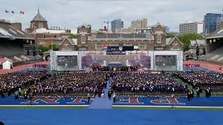 University of Pennsylvania Graduation Ceremony 2019 - Song "The Red and The Blue" by UPenn Glee Club