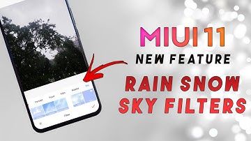 MIUI 11 New Features RAIN & SNOW DYNAMIC Filters | MIUI 11 Gallery Update